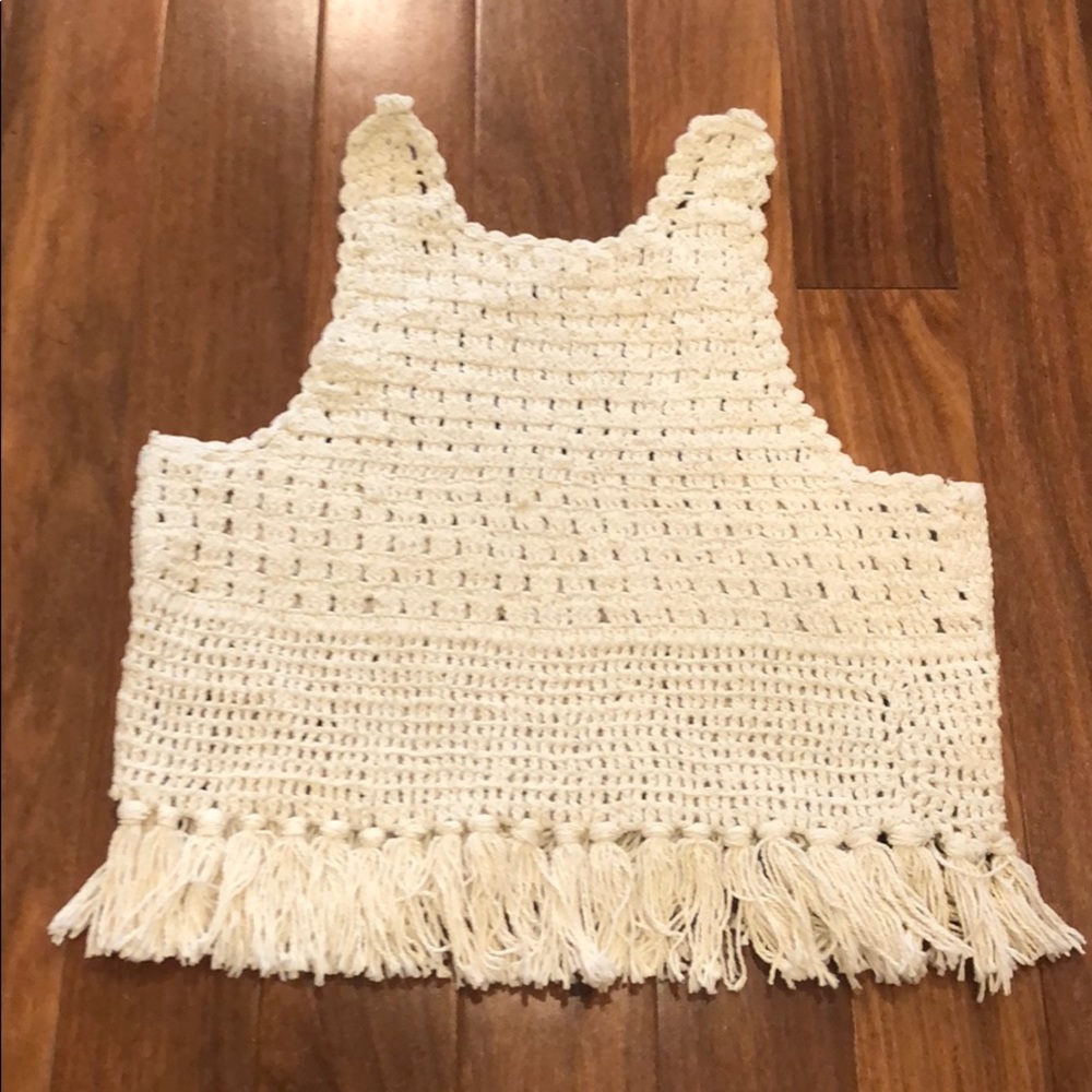 Crochet half top